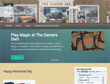 Tablet Screenshot of gamersden.net